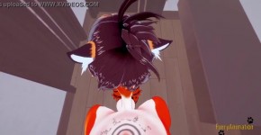 Furry Hentai 3D - POV Tigress blowjob and gets fucked by fox - Japanese manga anime yiff cartoon porn, Kam724ran