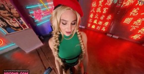 VR Conk Ella Reese as sexy Cammy from Street Fighter saga XXX Parody VR Porn, heaneng