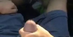 Handjob in the car while driving, pinkaura