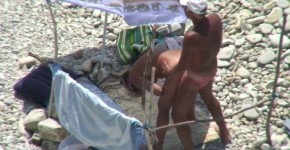 Big Cock Grandpa Fucking on the Beach, atands