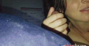 Busty girlfriend homemade blowjob, livewhore