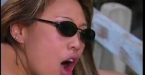Busty asinan whore in sunglasses Miko Lee gets her twat licked then fucked by big cock on the bench, In2iabi