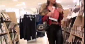 julie skyhigh stalker after my red patent GML boots leather look legging in public supermarket set1, nese02