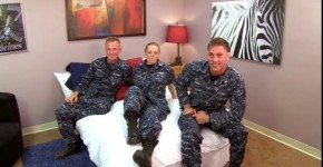 Sexy Navy Petty Officer Marine Cartier fucks her Sailors, orerondedo