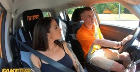 Fake Driving School Spanish Babe Medusa has Lesson Hijacked by FakeTaxi driver, Fascinating