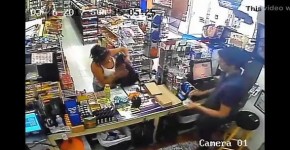 Hot Woman Flashes Boobs at Cashier Short on Cash, Wanaev