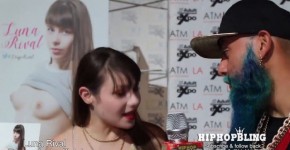 Avn interview with Luna Rival for Hiphopbling TV, Bar5ney