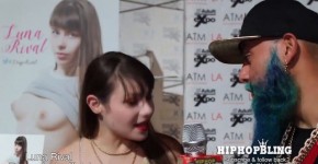 Avn interview with Luna Rival for Hiphopbling TV, Bar5ney
