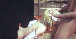 Genshin Impact Hentai - Lumine jerks off and sucks a big cock - Japanese Asian Manga Anime Game Porn, sontit
