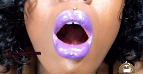 Cumming to My Purple Lips JOI Lipstick Fetish Full Lips Mouth Worship Femdom POV - Lady Latte, ederor