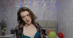 Afghan amateur babe KlaraDreval in lingerie and shirt poses on webcam show, crateparon