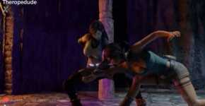 Lara's Capture Part 01 (With Lara Croft and Tifa) by The Rope Dude, athed122end
