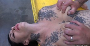 Busty sub Alicia Dark enjoys rough fuck, mahonmatus