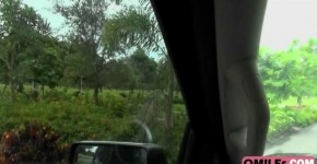 Newbie brunette lady picked up by lad in at neighborhood, PussyELina
